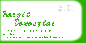 margit domoszlai business card